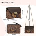 thumbnail image 7 of KUIFORTI Brown Butterfly Crossbody Leather Bag Women Easy to Carry Trendy Cell Phone Women's Shoulder Handbags Durable Shoulder Bag for Women for Camping Parties, 7 of 7