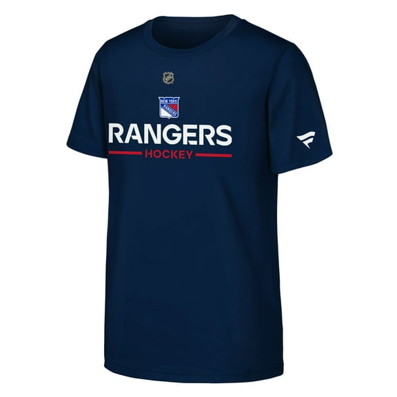 Youth Fanatics Navy New York Rangers Authentic Pro Wordmark T-Shirt
