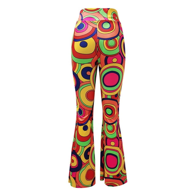 Deerose Pantalon Taille Haute Extensible Ajusté Évasé Grande Taille pour Femme Confortable et à la Mode