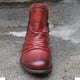 thumbnail image 5 of Zapatos de mujer Retro Color sólido Tacón bajo Cremallera Moda Botas cortas de cuero Wmkox8yii  shkj230, 5 of 5