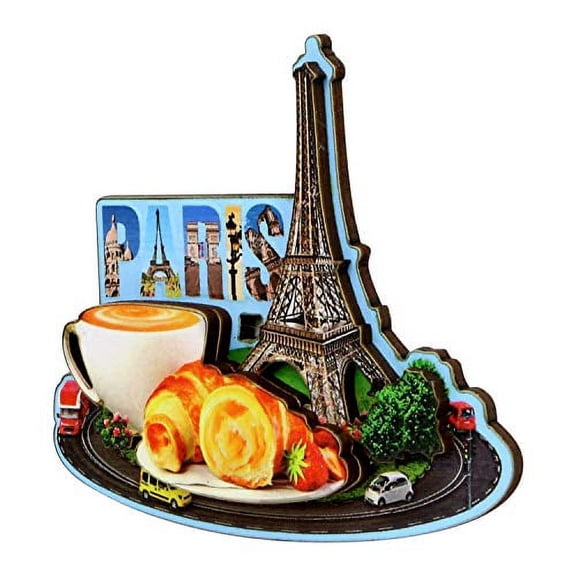 Eiffel Tower Paris Magnet French Design and Street