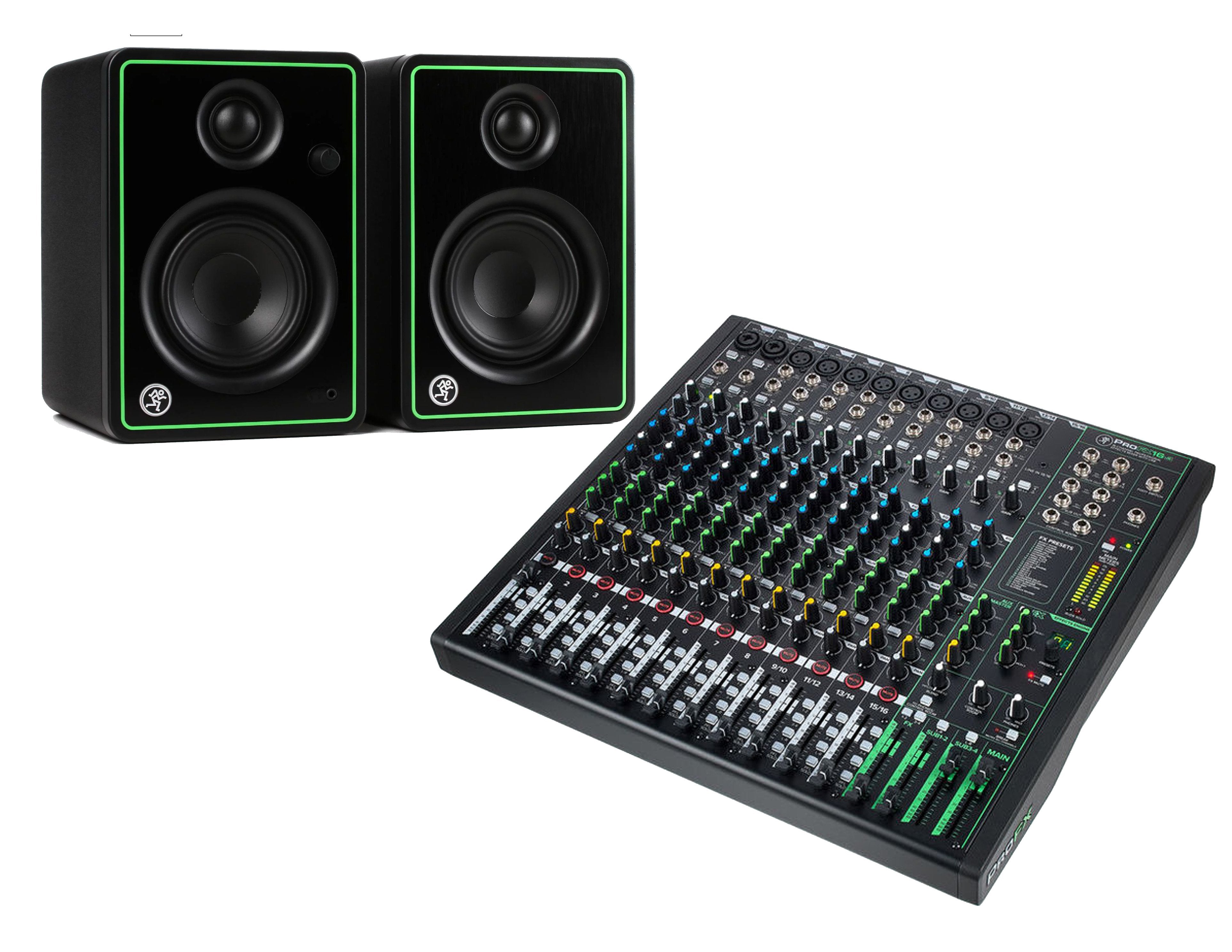 Mackie Bundle with CR4-X - Studio Monitor - Pair + ProFX16v3 16-channel Mixer with USB and Effects - image 1 of 1