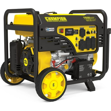 

Champion Power Equipment 201110 11 500/9 200-Watt Electric Start Portable Generator with CO Shield
