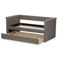 thumbnail image 4 of Baxton Studio Alena Fabric Daybed with Trundle in Light Gray, 4 of 6
