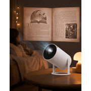 Storyverse Projector, Native 720p Portable Projector with 4k Input Support, 180° Rotation, Wifi Bluetooth HDMI USB, Built-In Stereo Speakers, Up to 130-Inch Display