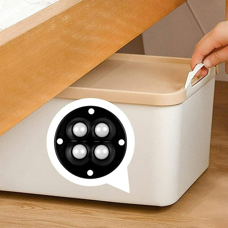 Self Adhesive Mini Caster Wheels, 360 Degree Wheels for Appliances, Appliance Wheels for Small Kitchen Appliances, Mini Swivel Wheels for Storage Box