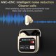 thumbnail image 4 of Auriculares Bluetooth SUSUchens con cancelación de ruido inteligente, resistentes al agua, graves profundos, control táctil, portátiles, inalámbricos, blancos, 4 of 8