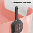 thumbnail image 4 of Your Holiday One Piece Litter Box Open Top Large Spill Proof Anti Kick Out High Sided Tray Plastic Pet Supplies In Peach Pink Pink, 4 of 6