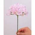 thumbnail image 4 of Silk Hydrangea Heads with Stems Artificial Flowers Heads for Home Wedding Decor,Pack of 10 (Sky Blue), 4 of 5