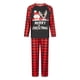 thumbnail image 2 of Conjunto de pijamas navideños a juego para toda la familia de Fiomva, para adultos y niños, con estampado de ciervos y pantalones a cuadros, ropa de dormir, 2 of 8