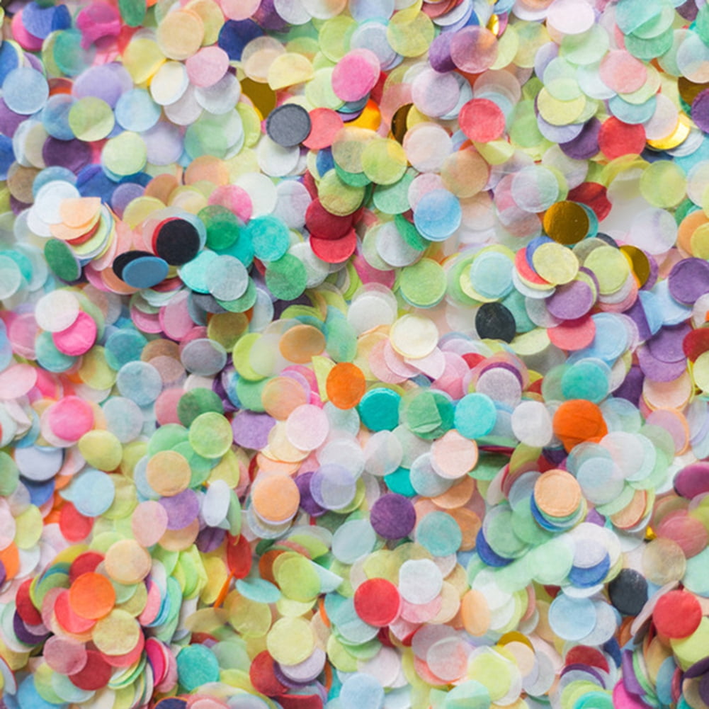 1cm Round Paper Confetti DIY Birthday Baby Shower Wedding Party Glitter ...