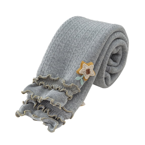 Ketyyh-chn99 Toddler Girl Pants Little Girls Pants Elastic Solid Color Leggings Pants Grey,S