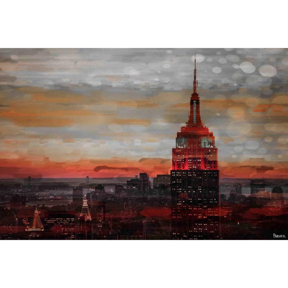 Parvez Taj "Red Hot NYC" Print on Canvas