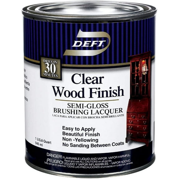 DEFT Wood Finish Semi-Gloss Clear, 1 Qt
