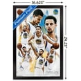 thumbnail image 3 of NBA Golden State Warriors - Stephen Curry 16 Wall Poster, 14.725" x 22.375", Framed, 3 of 5