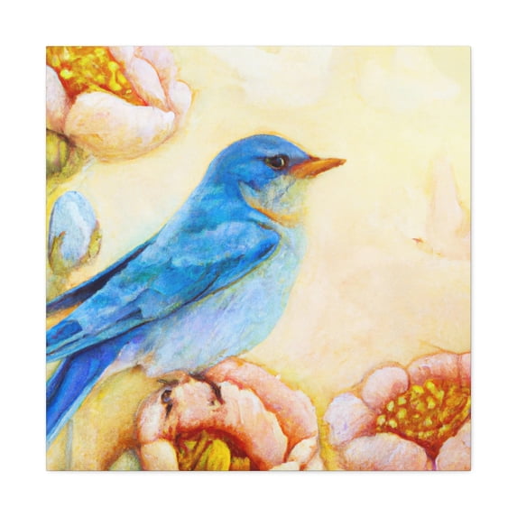 Bluebird In Bloom - Canvas