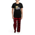 thumbnail image 4 of CafePress - Macaron Kitty Pajamas - Women's Short Sleeve Print T-Shirt and Pants Dark Cotton Pajama Set, 4 of 7
