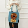 thumbnail image 3 of AMERTEER Cat Pet Canvas Shoulder Carrying Bag Portable Cats Small Pet Canvas Tote Chest Bag Large Capacity Canvas Tote Bag Pet Outdoor Travel Handbag for Small Animals Dogs Cats, 3 of 9