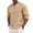 Beige, variant on Men's Shirts V Neck Long Sleeve T-Shirts Beach Vacation Casual Tops Plus Size Work Wedding Shirt Navy M