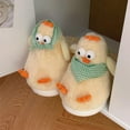 thumbnail image 2 of Cotton Slippers,Cute Duck Animal Slipper for Adult Fuzzy Warm House Slippers,Chicken Slippers,Ladies Girls Winter Slippers, 2 of 9