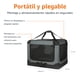 thumbnail image 4 of Transportadora plegable portátil para mascotas con 4 puertas y lados suaves gris 91 x 61 x 61 cm, 4 of 7