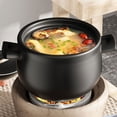 thumbnail image 3 of Casserole Soup Cooking Pot Soup Rice Ceramic Stewing Pot Bibimbap Cooking Pot with Handle, 3 of 5