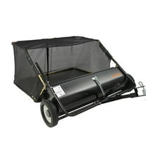 Tow Behind Lawn Sweeper, 44 in Pull Behind Lawn Sweeper, 25 cu. ft Large Capacity Leaf & Grass Collector