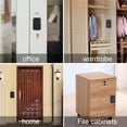 thumbnail image 4 of sweethay Caja fuerte para llaves con contraseña con combinación de 4 dígitos, cubierta protectora impermeable, montaje de bloqueo de pared para Conjuntos de muebles de dormitorio sweethay HA025922-00, 4 of 6