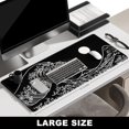 thumbnail image 2 of Large Mouse Pad, Desk Pad, XXL XL Extended Gaming Mouse Pad, Desk Mat for Office & Home, Long Keyboard Mat, Huge Mouse Pad, Desktop Full Cover 31.5 x 11.8 Inches, Art Japan Kanagawa Wave Black, 2 of 6