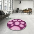 thumbnail image 4 of Ahgly Tapis Rectangulaire Lavable en Machine Intérieur Transitionnel Violet Violet, 5 Pieds x 7 Pieds, 4 of 7