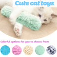 thumbnail image 6 of Snfy Catnip Toys for Indoor Kittens: Pillow Toys - Interactive Kitten Kicker with Crinkle Plush Cat Chew Teething Toys-Yellow, 6 of 12