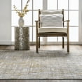 thumbnail image 5 of nuLOOM Emersyn Contemporary Textured Abstract Crosshatch Area Rug, 2' 8" x 8', Runner, Emersyn Gold, 5 of 5