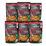 OMEALS Lentils with Beef - Homestyle Meals - Fully Cooked - Not Dried Food (Pack of 6)