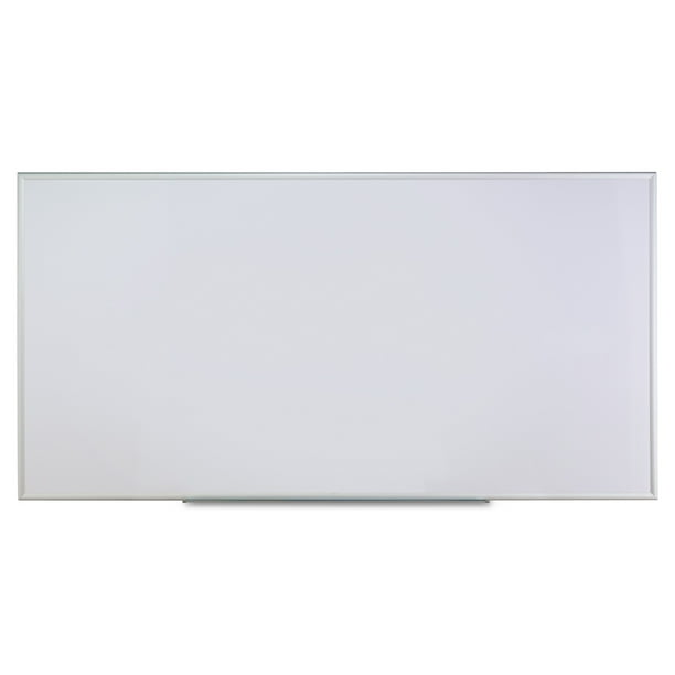 Universal Melamine Dry Erase Board, 96" x 48", SatinFinished Aluminum