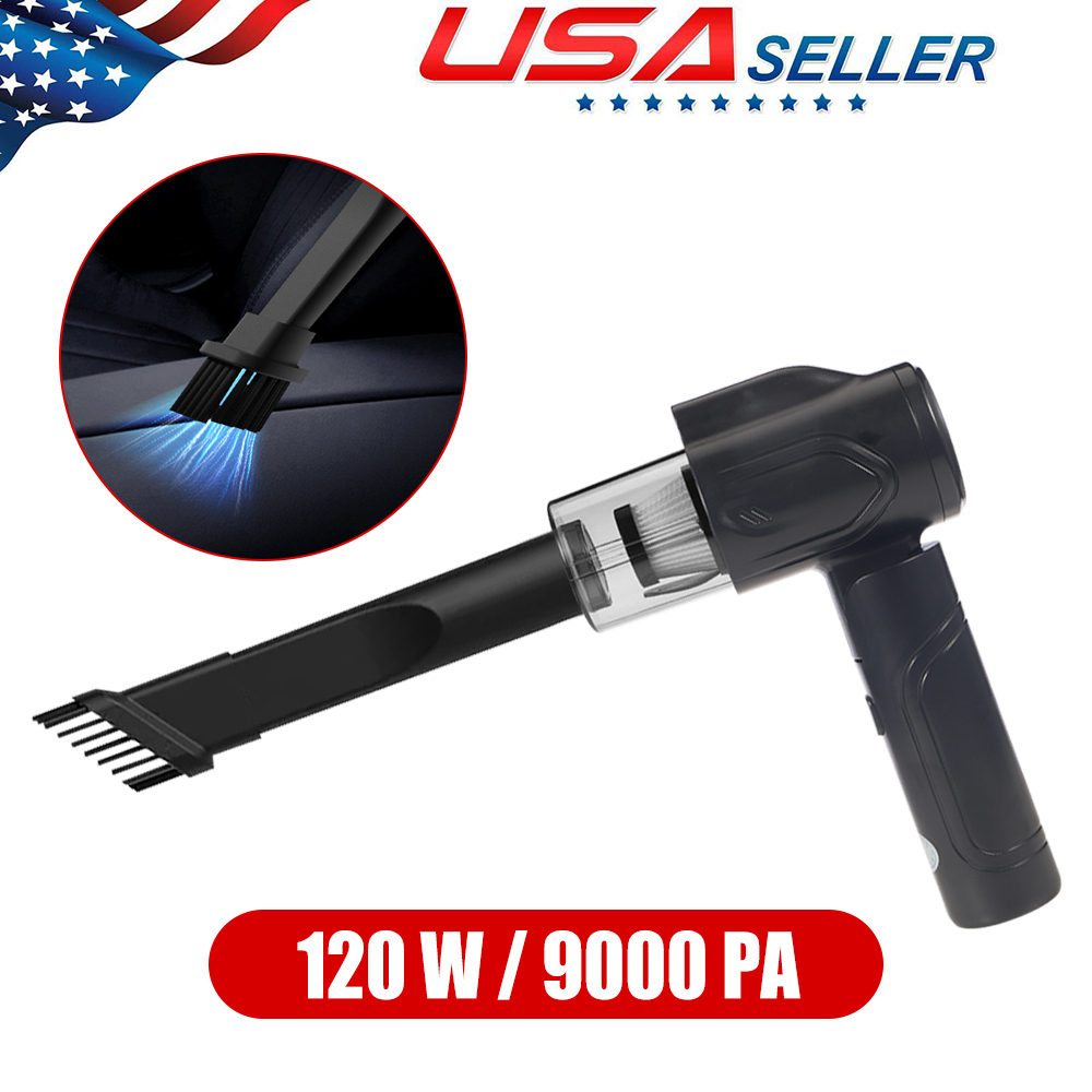 Paddsun Mini Car Vacuum Cleaner,9000PA High Power Cordless Rechargeable