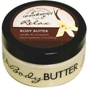 Village Naturals Relax Vanilla & Cinnamon Body Butter 8 oz