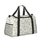 thumbnail image 2 of Disketp Vintage Stylized White Color Bolsa de Viaje Tipo Duffle, Bolso de Mano para Fin de Semana para Mujer, Bolsa de Gimnasio Ligera para Hombre, Esencial para Viajes, 2 of 7