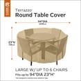 thumbnail image 2 of Classic Accessories 23 in. H x 94 in. W Brown Polyester Dining Set Cover, 2 of 8