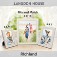 thumbnail image 4 of Langdon House 8x10 Almond White Picture Frames, 6 Pack, Richland Tabletop Frames, 4 of 6