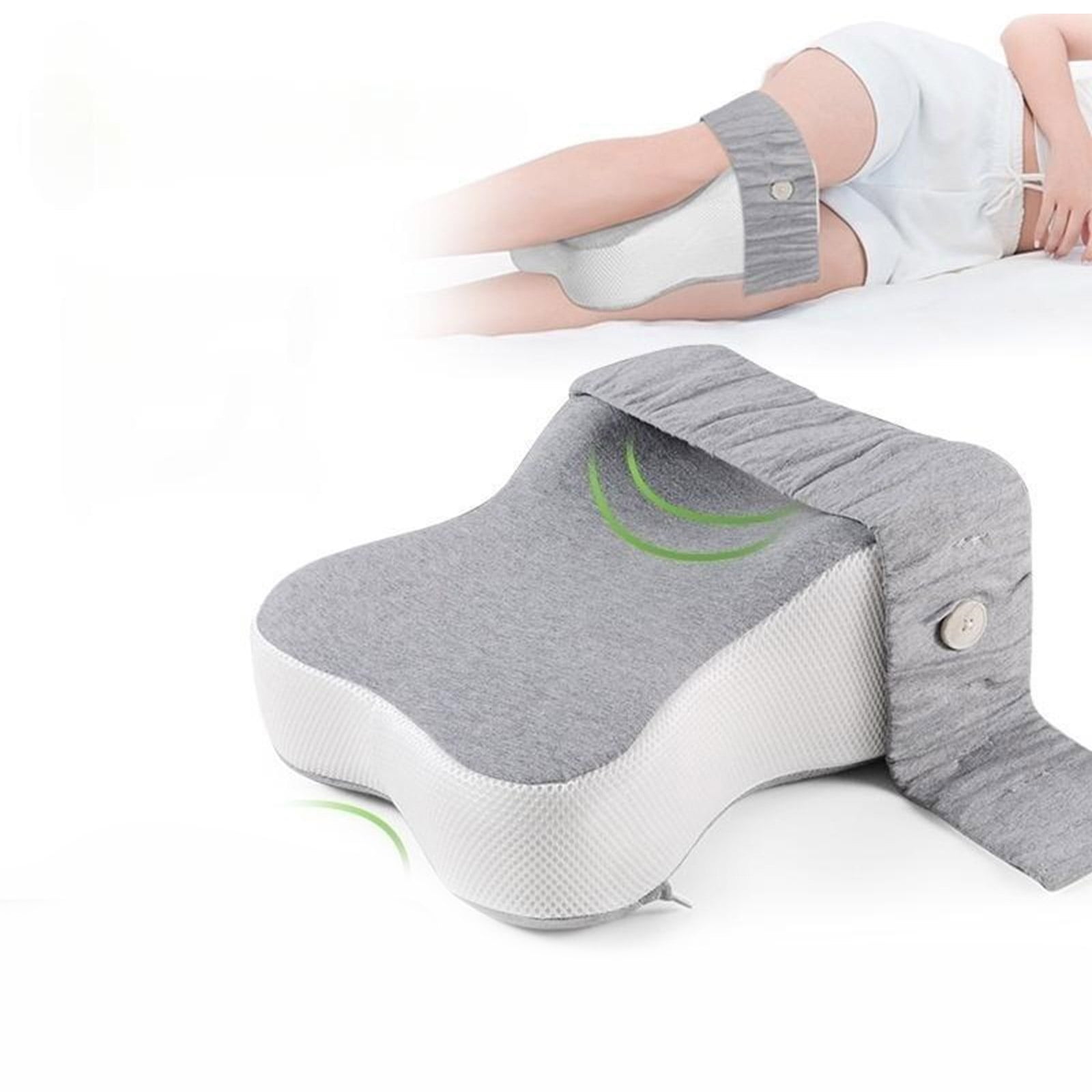 Knee Rest Cushion for Adults Ergonomic Design Pressure Relief Pregnancy Memory Leg Pillow for Required Knee Separation