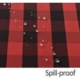 thumbnail image 5 of Checkered Rectangle Tablecloth Water Resistance Wrinkle Free Spillproof Heavy Weight Gingham Plaid Table Cloth for Buffet Banquet Parties Event Holiday Dinner, 60 x 84 Inch Black and Red, 5 of 5