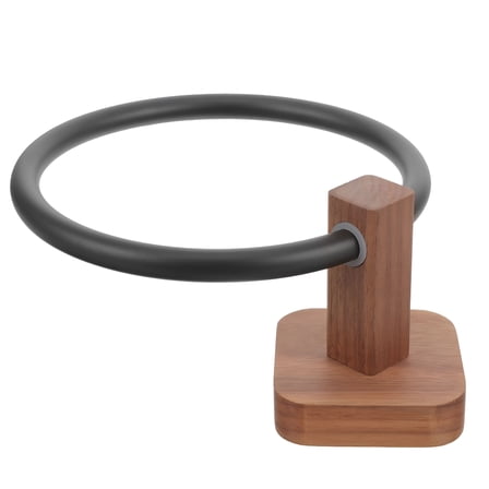 LAMIRO Hand Towel Ring Wooden Towel Holder Kitchen Dish Cloth Towel Organizer Bathroom Towel Rack