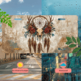 thumbnail image 5 of 1 Pcs 2D Flat License Plate Covers & Frames, Antler Dreamcatcher License For Decorative Front, Waterproof For Decoration Aluminum License Plate Covers & Frames Cover For Men Women, 12" X 6", 5 of 7