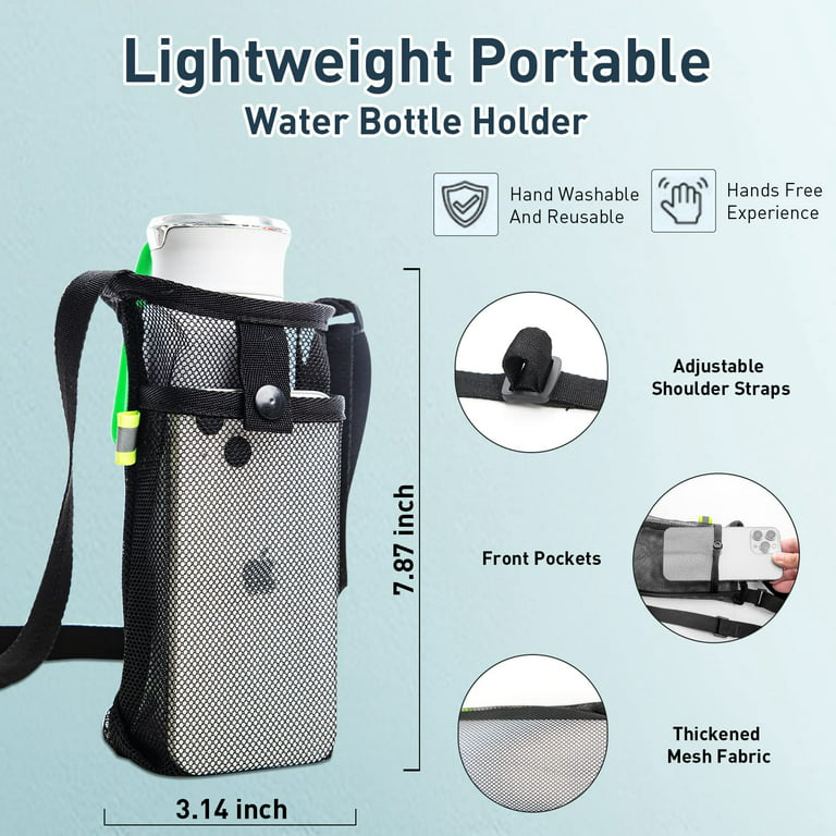 Water Bottle Holder with Strap Compatible with Stanley 40 oz Tumbler with  Handle, Water Bottle Carrier Bag Crossbody with Adjustable Strap, Sports