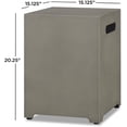 thumbnail image 7 of Real Flame Metal Propane Tank Cover, Conceals a 20 lb Tank and Doubles as a Side Table in Mist Gray, 7 of 7