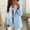 Blue, variant on Babysbule Women Business Casual Blazer Spring & Fall Long Sleeve Notch Lapel Trendy Work Office Blazer Jackets