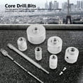 thumbnail image 1 of Drill Bit Hole Cutter Set, Core Drill Bits TCT Core 10PCS Circle Handle  For Drilling Concrete Cement Stone For Cutting Clean Holes, 1 of 8