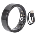 thumbnail image 2 of Smart Ring Health Tracker, Health Rings for Women and Men, Water Resistant Step Counter Multi Movement Modes, Fitness Tracker, Black, 2 of 7