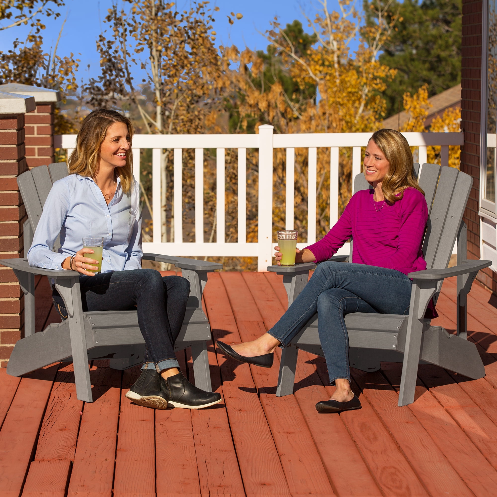 Lifetime Polystyrene Outdoor Adirondack Chair, Gray (60204)