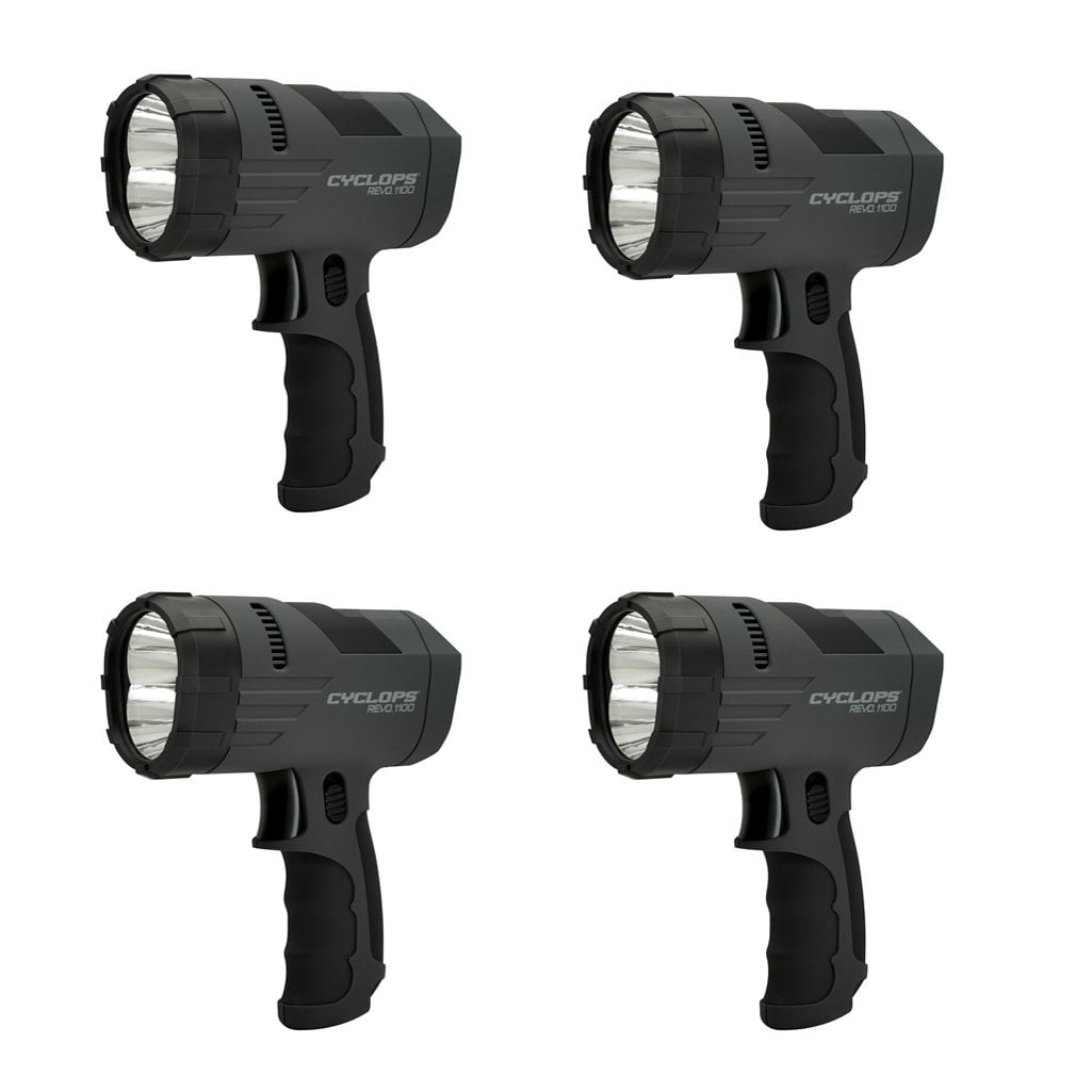 Cyclops Revo 1100 Lumen Handheld Rechargeable Spotlight-Blk CYC-X1100H
